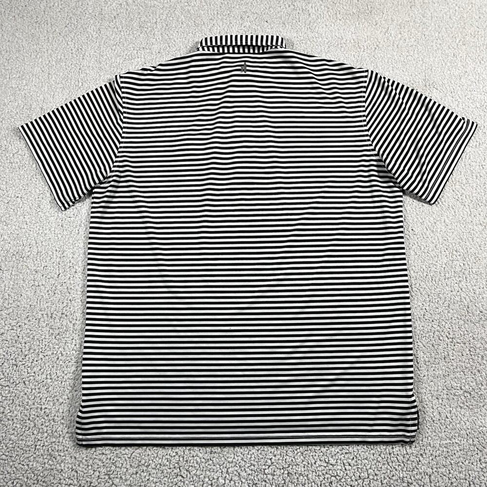 Johnnie O Polo Shirt Mens L Stripe Chicago Blackhawks Performance Stretch Golf - Picture 4 of 11